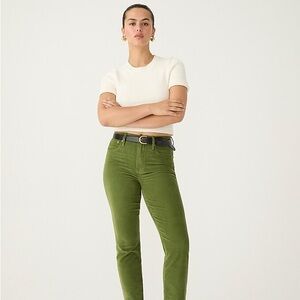 J. Crew Vintage straight leg corduroy pant in Moss Green (Size 28)—worn once